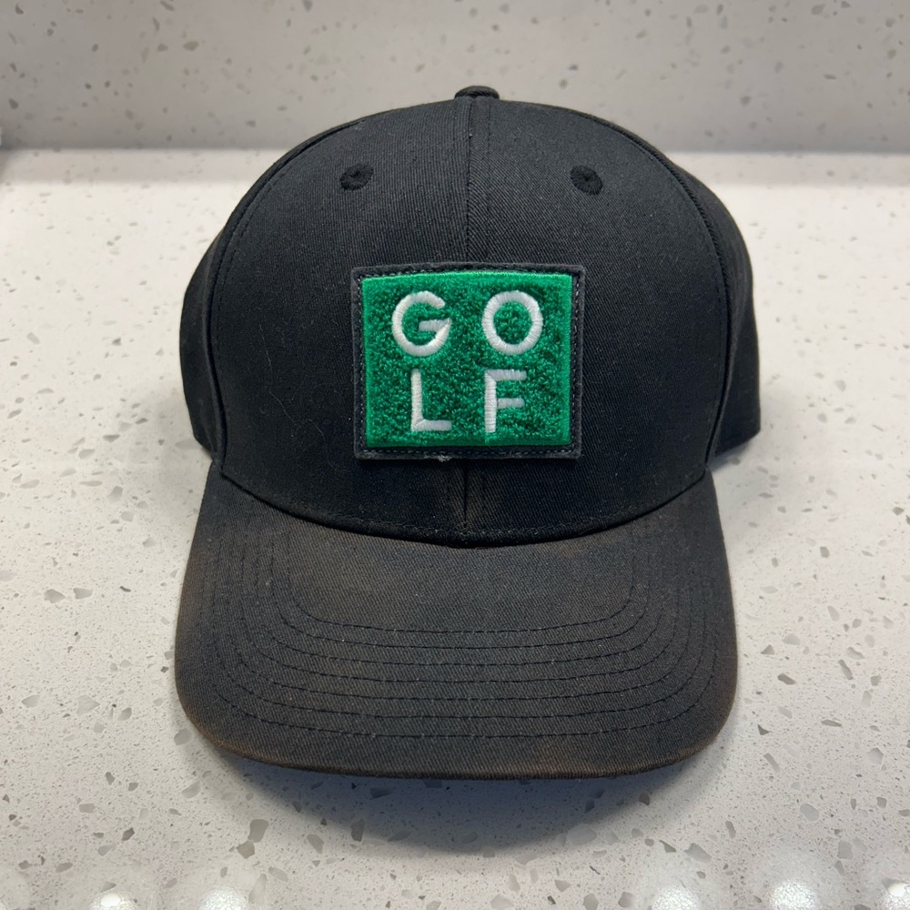 Adidas Black Adjustable GOLF Patch Hat
